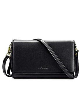Womens Crossbody Phone Purse RFID Wallet PU Leather Shoulder Bag Wristlet Clutch